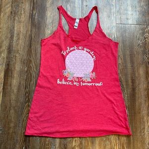 Disney Epcot Spaceship Earth Flower and Garden Tank Top
